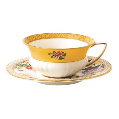 Wedgwood Wonderlust 5 Oz. Teacup & Saucer Set Primrose