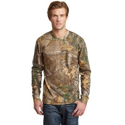 Russell Outdoors™ RealTree® Long Sleeve Explorer 100% Cotton T-Shirt w/Pocket