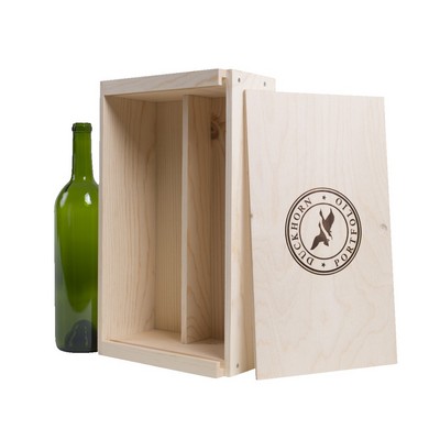 2-Bottle Wood Wine Box