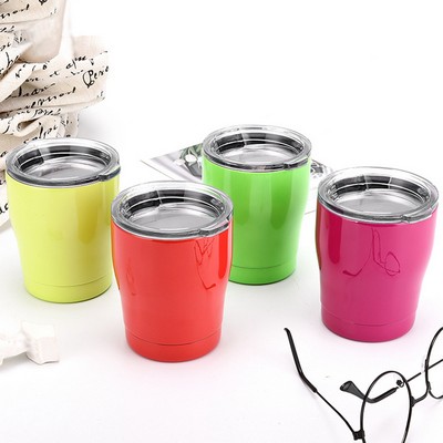 8 Oz. Double Wall Stainless Steel Kids Milk Tumbler