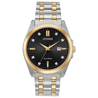 Citizen Men's Eco-Drive Corso Watch, Two-tone with Black Dial