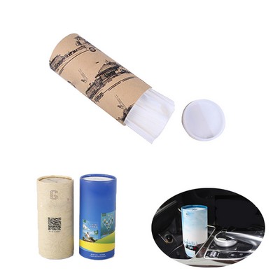 Full Color Printing Tissue Round Container with Tissues