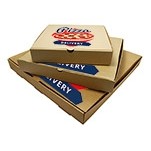 Custom Printed Corrugated Brown Kraft Pizza Box (18"x18"x2")