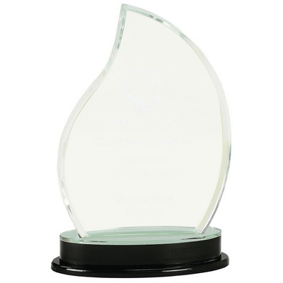 8 1/4" Silver Flame Impress Acrylic Award