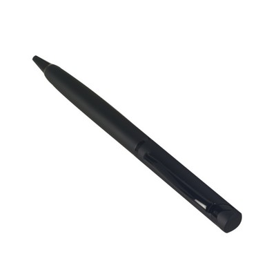 Matte Black Chunky Full Metal Twist Open Ball Point Pen