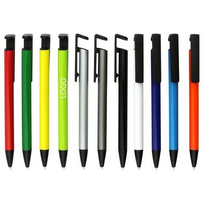 Metal Pen With Phone Stand Clip