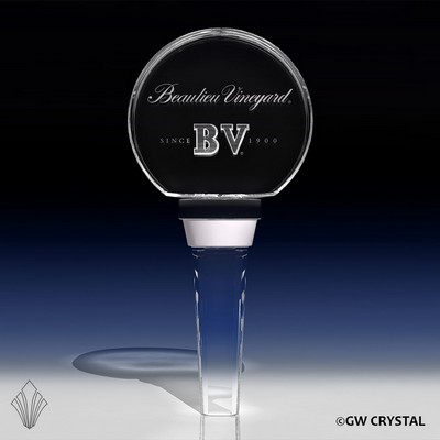 Circular Crystal Bottle Stopper