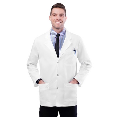 Adar - Pop-Stretch - Men's Three-Pocket Snap Front 31" Lab Coat