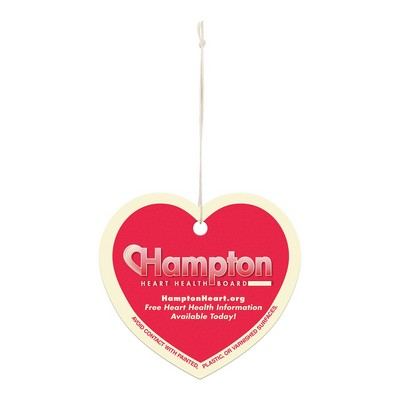 Paper Air Freshener Tag - Heart