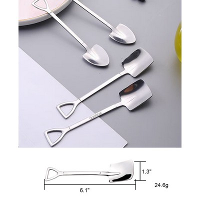 6 Inch Glassy Surface Square Shovel Ice Cream Spoon