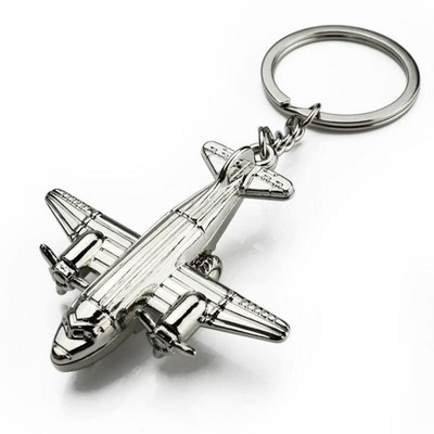 Metal Bomb Carrier Plane Keychain