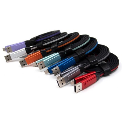 6 In 1 Aluminum Alloy 3a Fast Charge Cable