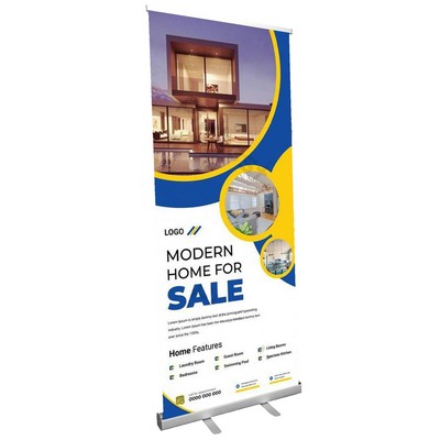 47" x 80" - Deluxe Retractable Banner Stand -47" x 80" - 1 Sided -10 mil