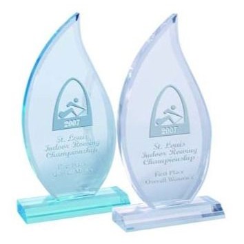 10.75" Beveled Flame Acrylic Award