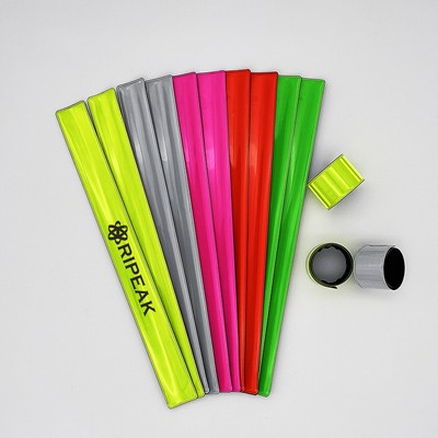 Safety Reflective Slap Bracelets for Running Cycling Walking