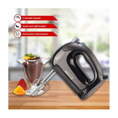 Black 5-Speed Hand Mixer