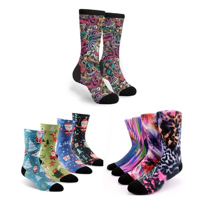 Custom Sublimation Crew Socks