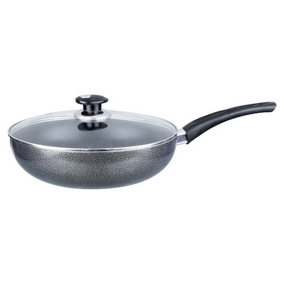 10'' Gray Wok w/Lid