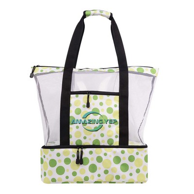 Mesh Bag W/Insulated Cooler Bottom Dot