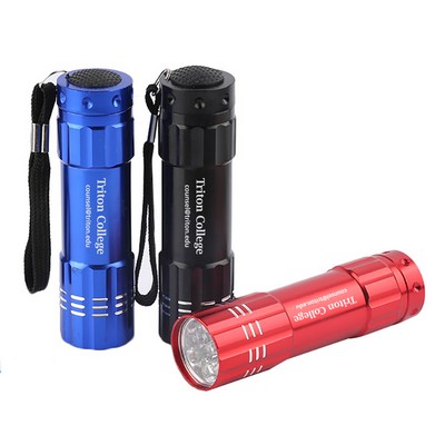 Aluminum 9 Led Flashlight