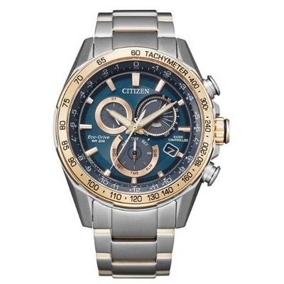 Citizen® Men's Eco-Drive® PCAT Two-Tone Rose Gold-Tone Stainless Steel Watch