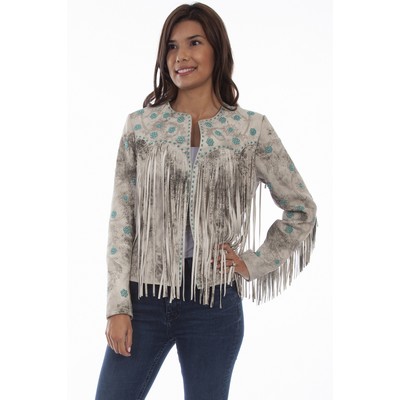 Beaded Jacket w/Fringe