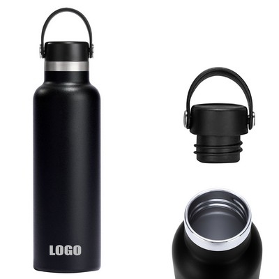 21 Oz. Water Bottle Flask Handle Lid