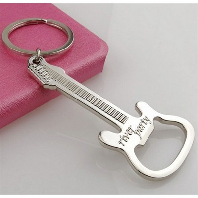 Guitar Bottle Opener Keychain