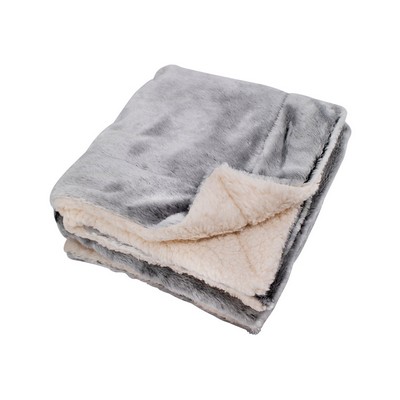 Alpine Fleece Faux Fur Sherpa Blanket