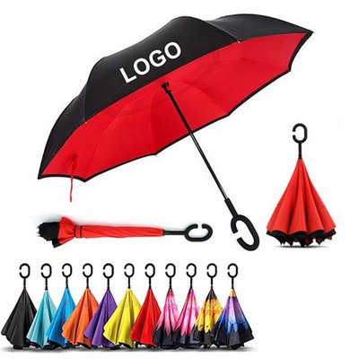 C Handle Upside Down Umbrella