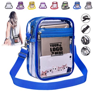 Transparent PVC Shoulder Crossbody Bag