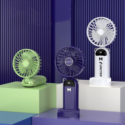 Mini Handheld Fan, Portable Personal Fan Hanging Neck Fan W/5 Speed Adjustable Fan