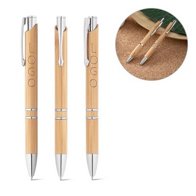 Travel Bamboo Ballpoint Pen