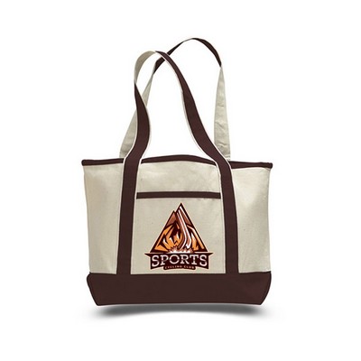 Sublimation 12 oz Poly Canvas Tote Bag - 18.5"W x 14.5"H x 22"Handle