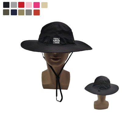 Wide Brim Sun Bucket Hat MOQ 50