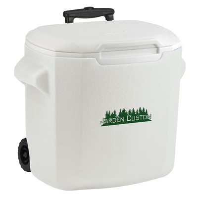 Coleman 28 Quart Performance Wheeled Cooler - white