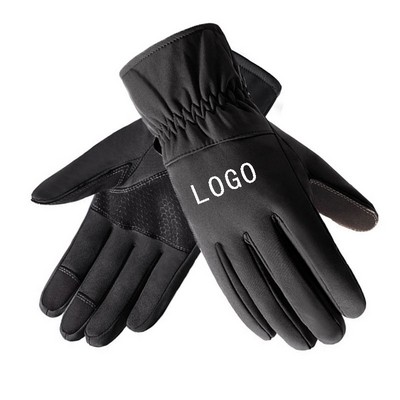 Non-silp Winter Wristband Gloves Compatible With Screens