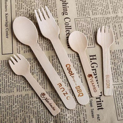 Disposable Tasting Sampling Wood Small Short Condiment Spoon