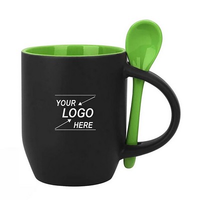 12oz Color-Changing Coffee Mug with Spoon