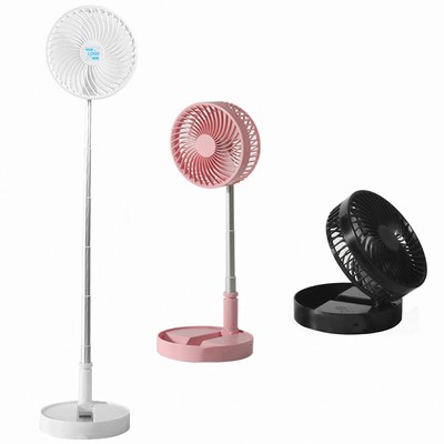 Portable USB Rechargeable Foldable Fan, 3600mAh Telescopic