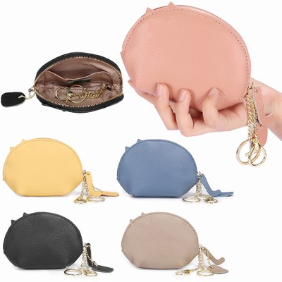 Women's Small Coin Purse with Keychain