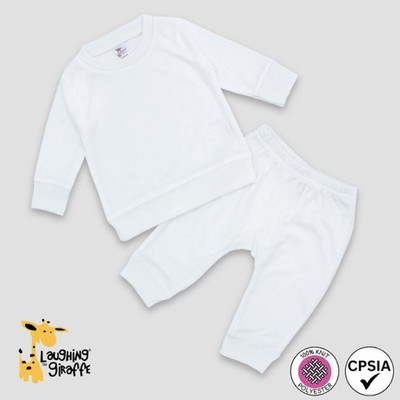 Baby Sweatsuits White 100% Polyester - Laughing Giraffe®