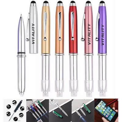 3 In 1 Touch Screen Stylus Ballpoint Pen