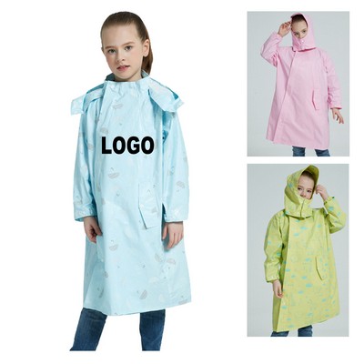 Hooded Raincoat For Children