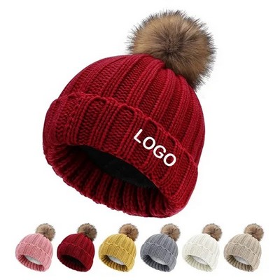 Pom-Pom Beanie Hat