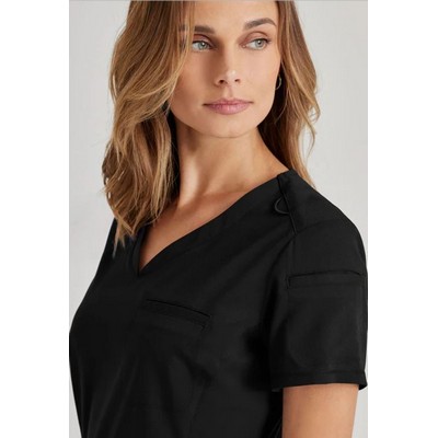 Barco® Grey's Anatomy™ Women's Spandex Stretch 2 Pocket V-Neck Tuck In Top