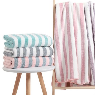 Colorful Stripe Bath Towel Set