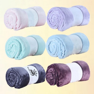 Bedding Fleece Blanket Queen Luxury Bed Blanket Anti-Static Fuzzy Soft Blanket Microfiber