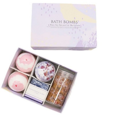 Bath Salts Essential Oils Soap 5 Pieces Bath Bombs Set