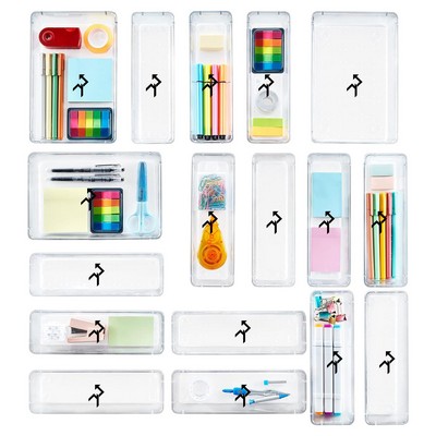 17 Pieces Office Drawer Organizer Set